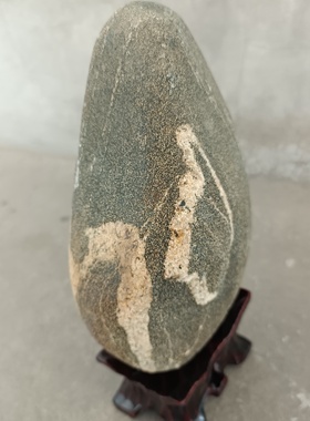 天然镇宅石 风水泰山石补角泰山奇石图案石纹理独特纯阳石能量石