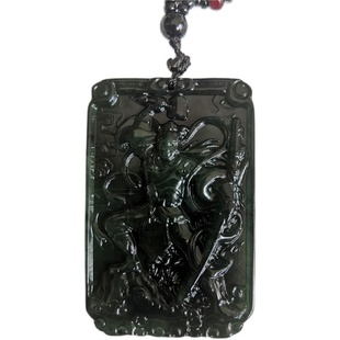 泰山石敢当吊坠 玉牌天然泰山玉本命年玉佩玉坠挂件泰山文创礼品