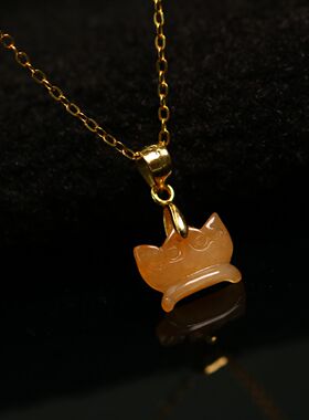 #B720冰糯底满色天然黄翡小吊坠