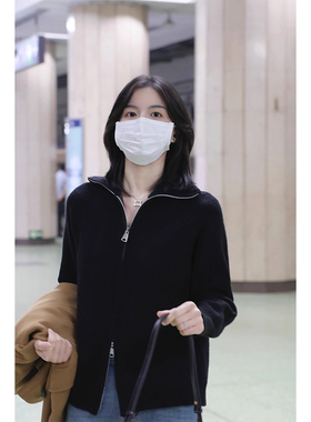 十一的信｜原创无性别秋冬双拉链纯色毛衣内搭针织外套上衣中性风