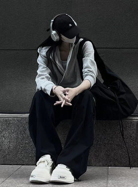 十一的信｜春秋自制连帽卫衣外套灰色开衫宽松版型慵懒风上衣