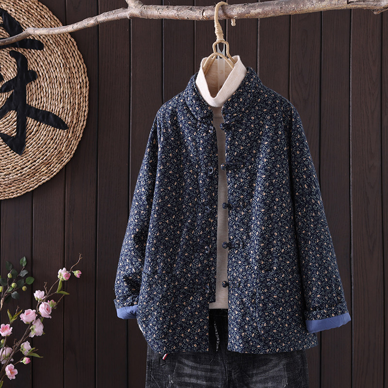 复古碎花小棉袄女短款2024冬季夹棉加厚棉衣中式盘扣立领棉服外套,女装/女士精品,棉衣/棉服,淘宝优惠券,粉丝福利购,淘宝优惠卷
