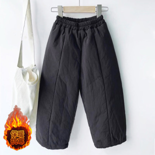 外穿棉裤 九分小个子防寒保暖裤 女 宽松休闲加棉加厚面包裤 2025冬款