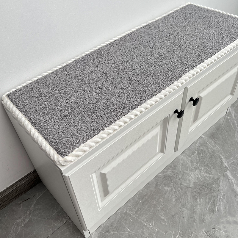 毛绒换鞋凳垫子防滑座垫入户玄穿关家用门口鞋柜垫长凳卡座软坐垫
