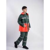 工厂直销园林绿化PVC针织布户外作业环卫公路养护 分体雨衣套装