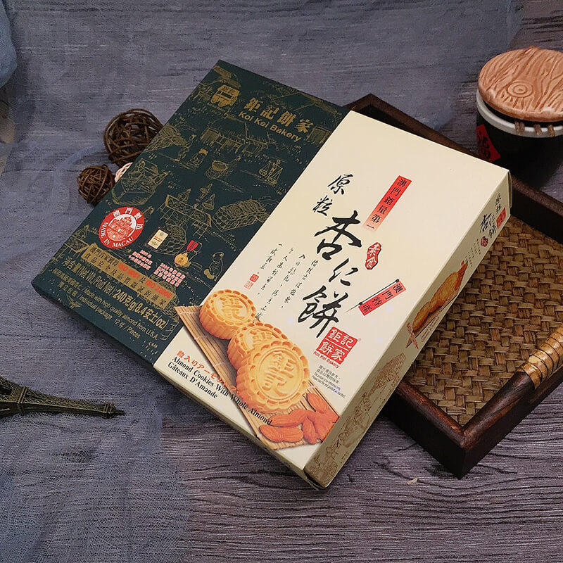 澳门特产钜记饼家杏仁饼手信代购原粒粒杏仁饼干澳门钜记手信特产