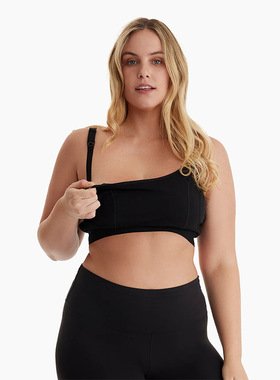 Momcozy免手扶哺乳内衣胸罩孕妇全罩杯超薄纯棉产后喂奶文胸