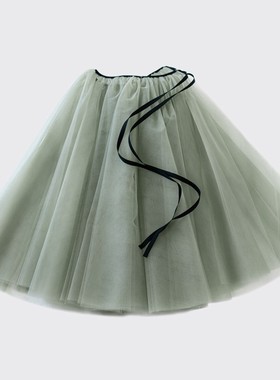 系带一片式可调节芭蕾舞蹈老师练习半身TUTU纱裙大摆瑜伽演出裙子
