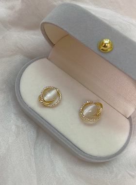 《别样》猫眼石小众设计感高级感独特2025年新款爆款耳钉耳环女