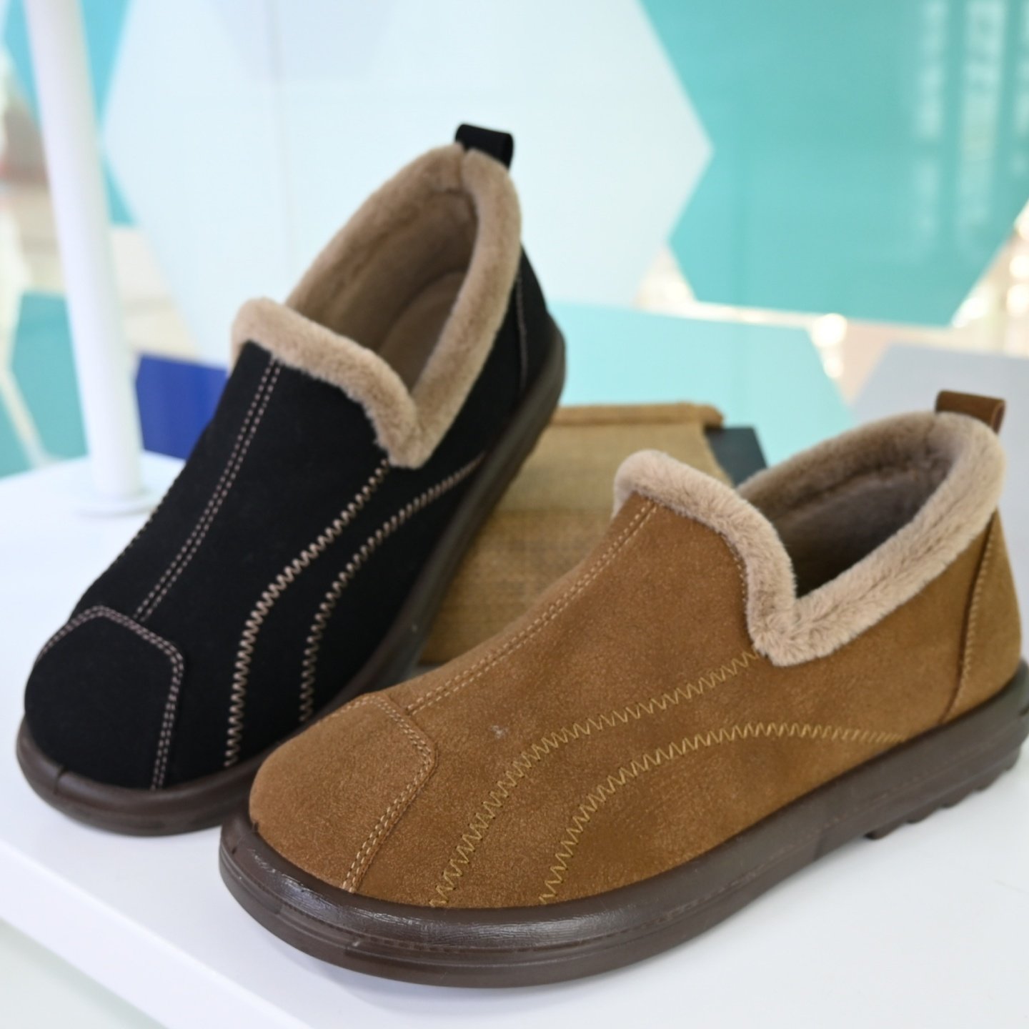 冬季老北京布鞋女棉鞋加绒保暖时尚休闲套脚鞋妈妈鞋薄绒二棉轻软,女鞋,棉鞋,淘宝优惠券,粉丝福利购,淘宝优惠卷