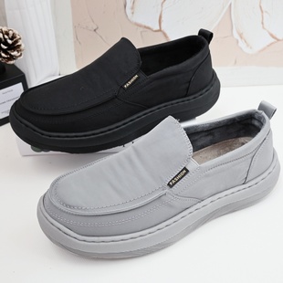 25老北京布鞋冬季二棉男鞋薄绒轻软底防滑保暖舒适耐磨轻便休闲鞋