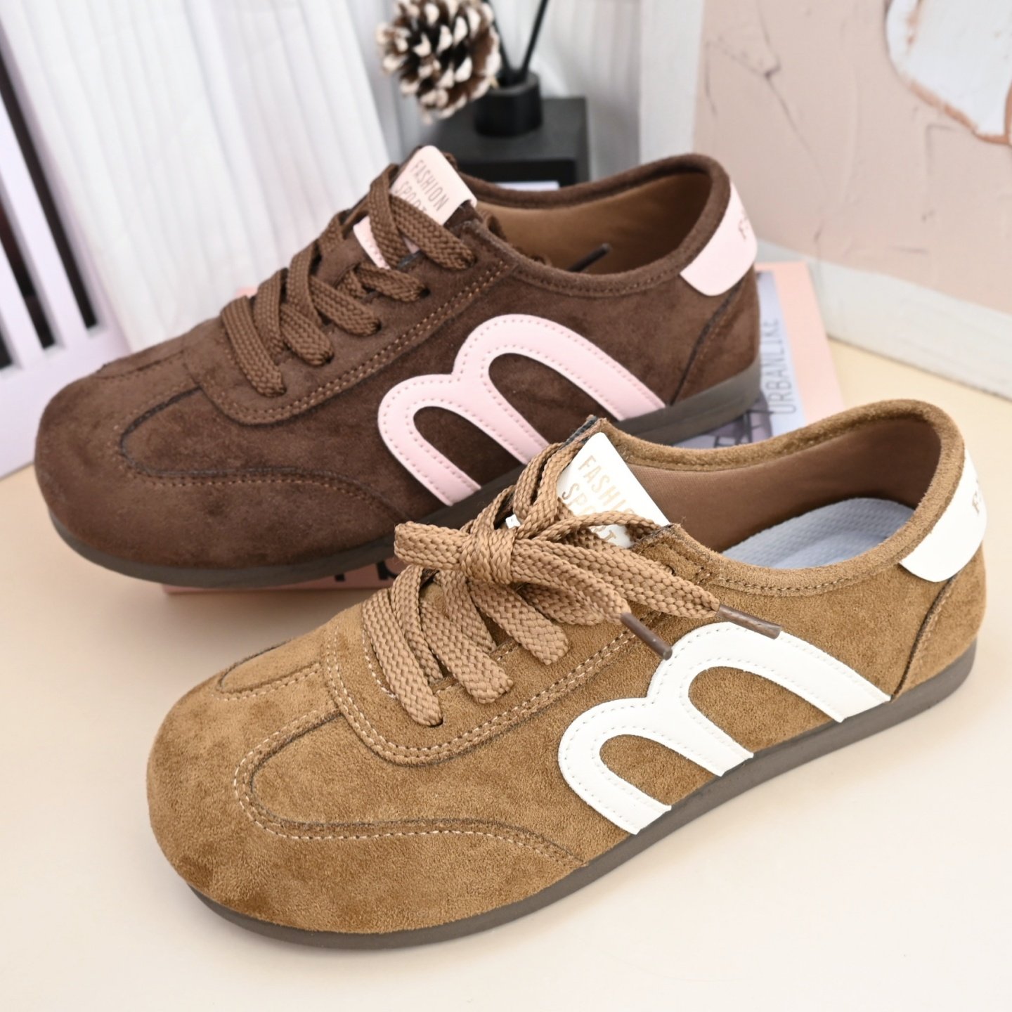 老北京布鞋26春季轻便平底运动休闲鞋德训复古女单鞋圆头系带百搭,女鞋,时尚休闲鞋,淘宝优惠券,粉丝福利购,淘宝优惠卷