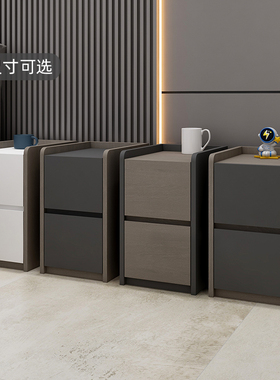 cxy全实木板床头柜咖啡色迷你小型极窄款25/35/40公分卧室30cm宽