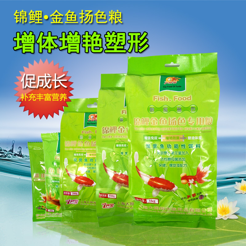 上海锦鲤大拇指锦鲤金鱼增艳饲料