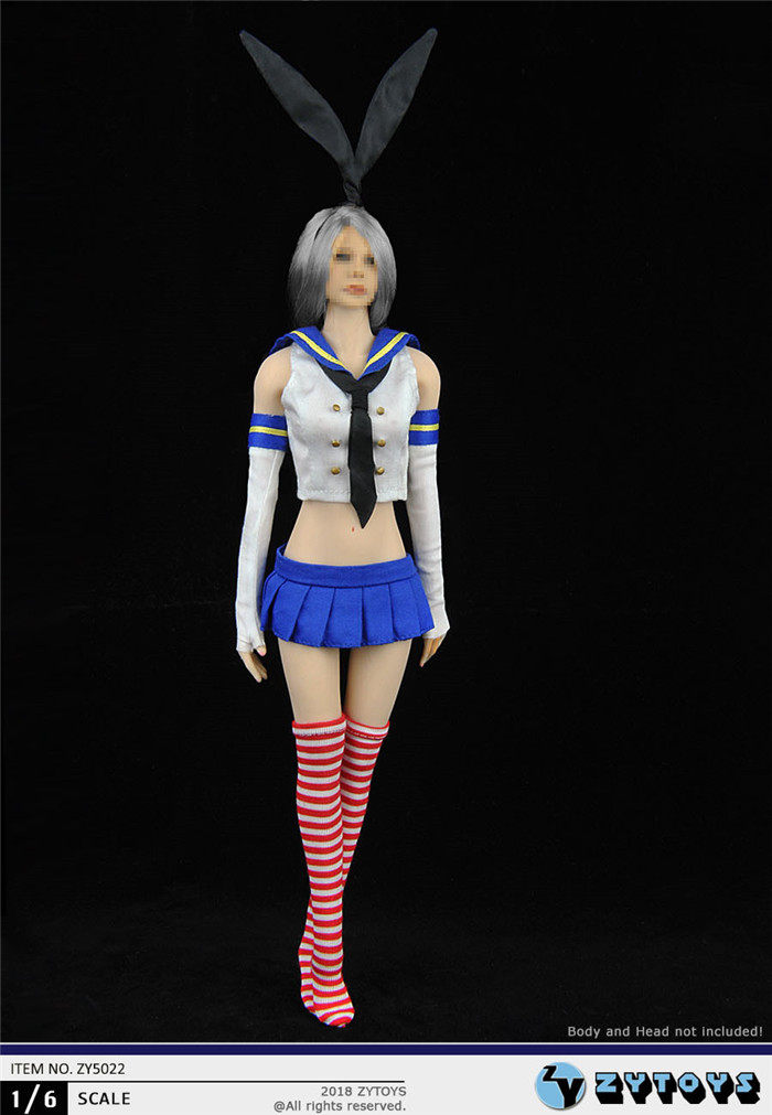 ZYTOYS 1/6 女装 水手兔女郎衣服套装 ZY5022