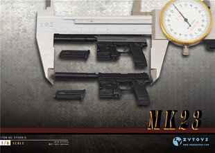 ZYTOYS 1/6 MK23 手办 兵人模型 双色可选 ZY2009D 现货不可发射