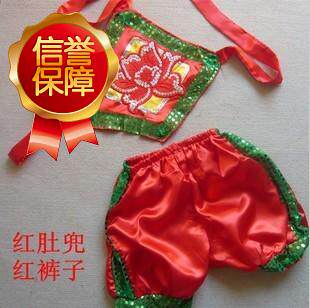 男童民族红肚兜元旦中国风舞蹈服