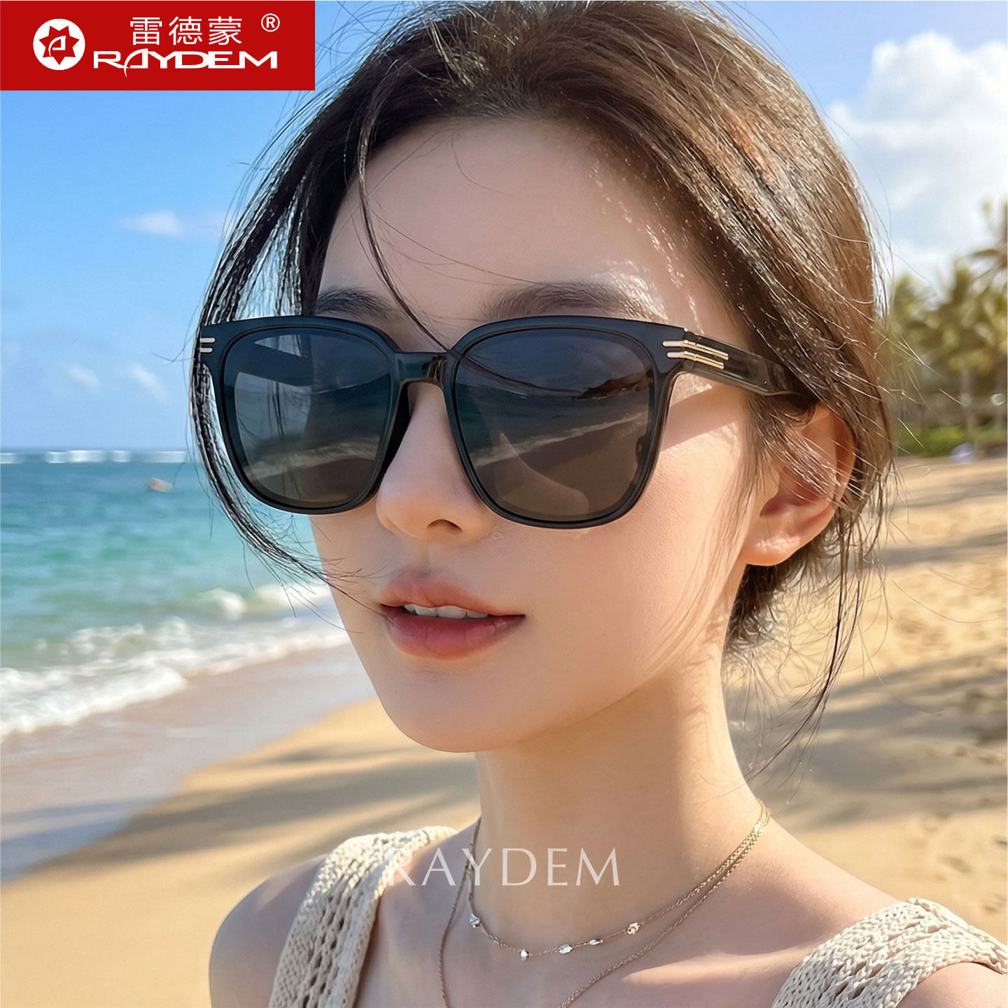大框高清尼龙墨镜女士圆脸显瘦开车专用防紫外线太阳眼镜眼睛防晒