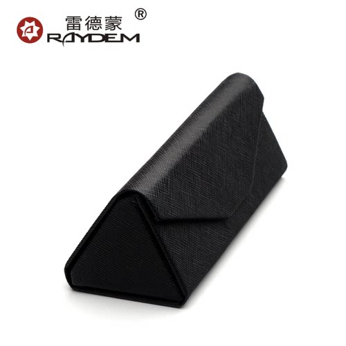 三角形折叠太阳便携女式眼睛盒子