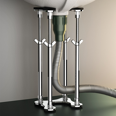 台下盆支撑架厨房水槽支架托架卫生间洗手盆固定台盆洗菜盆支撑杆