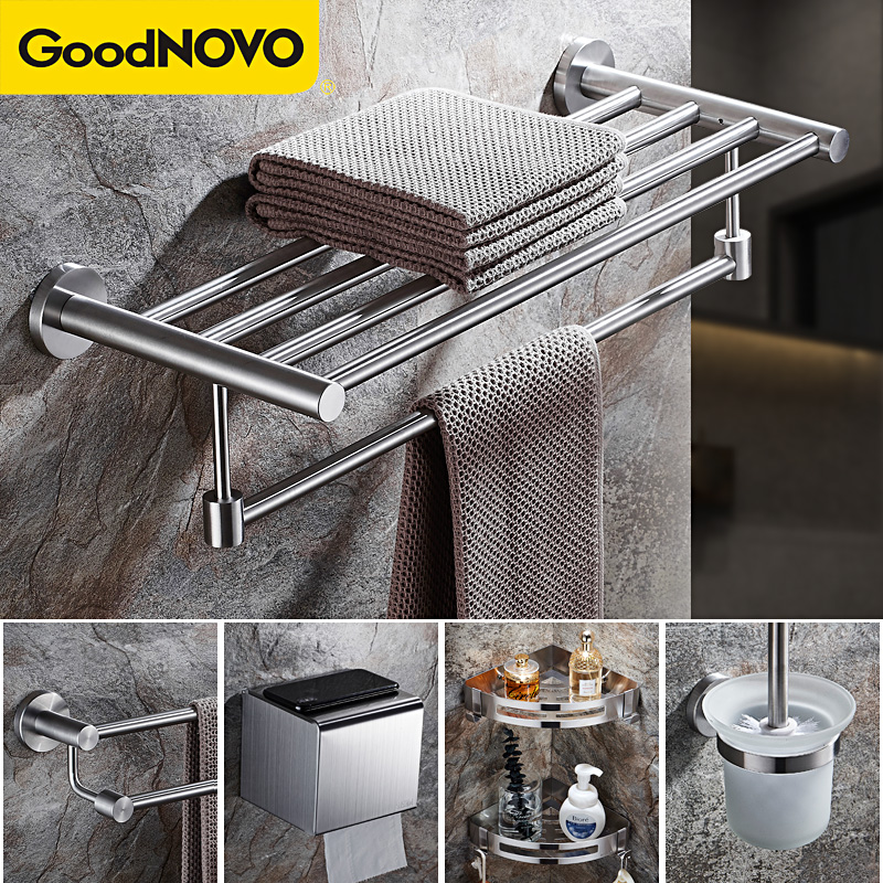 免打孔304不锈钢组合五金挂件