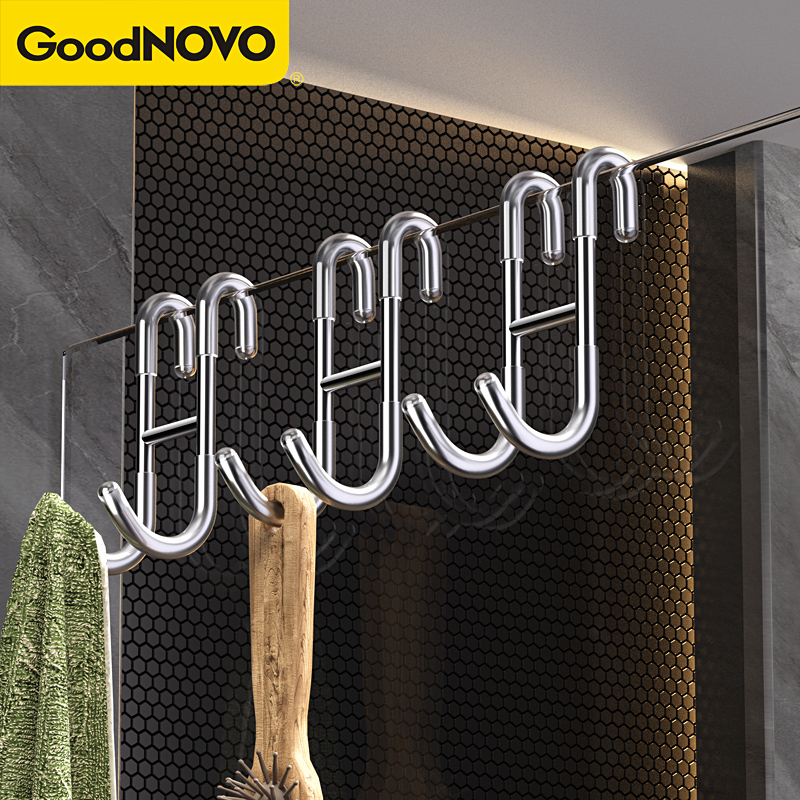 淋浴房免打孔不锈钢无痕挂钩