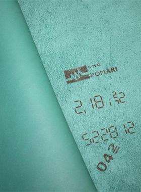 法国H家原版库存牛皮 swift草绿色平纹肩颈 头层真皮 手工DIY皮料