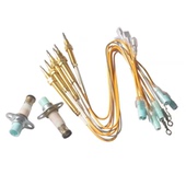 单线型热电偶电磁阀双线感应铜针安全熄火保护探头天然气灶具配件