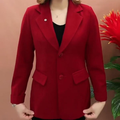 婚宴西装外套秋季上衣喜婆婆礼服