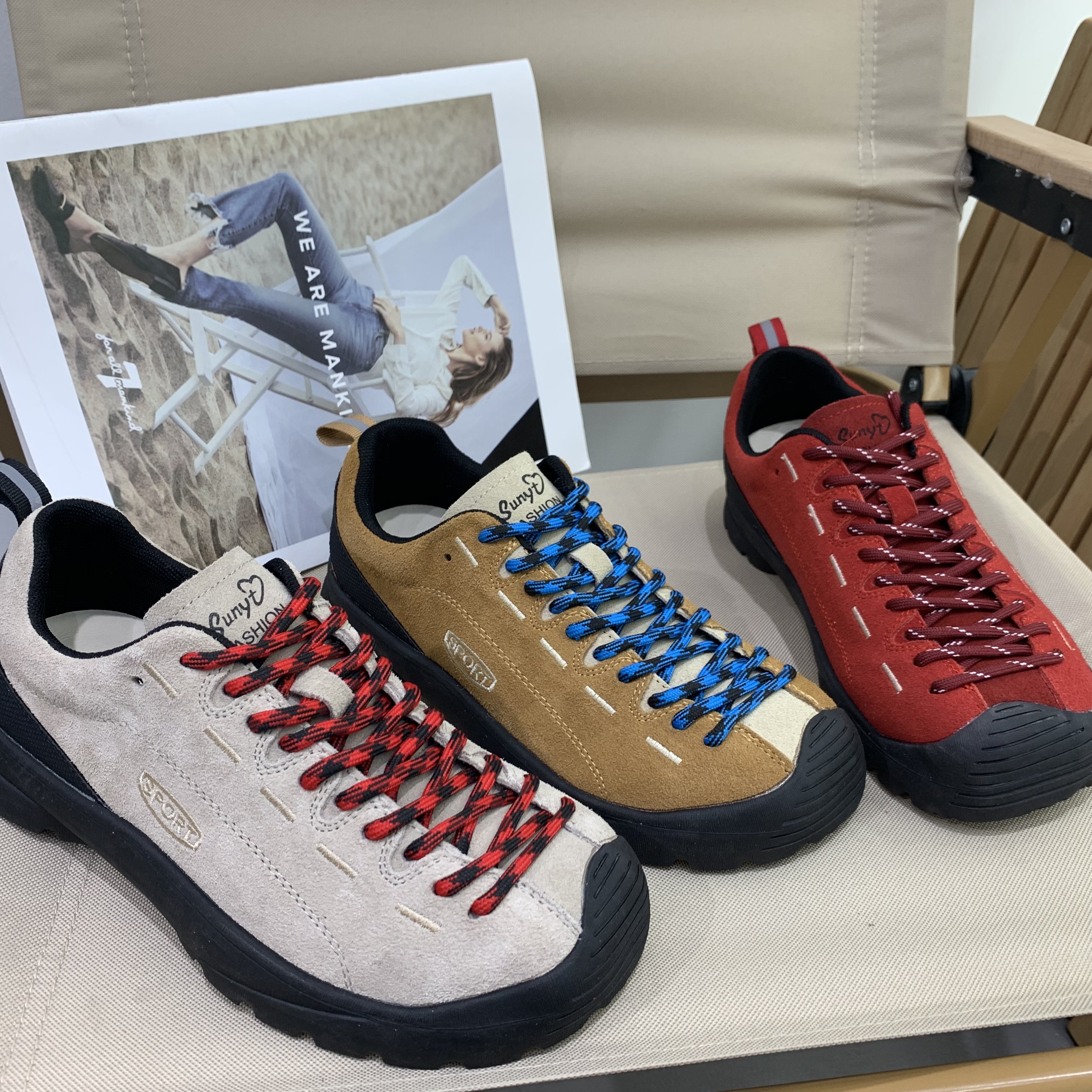 真皮百搭阿甘鞋女2026春季新款防滑户外登山鞋休闲运动丑萌鞋板鞋,女鞋,德训鞋,淘宝优惠券,粉丝福利购,淘宝优惠卷