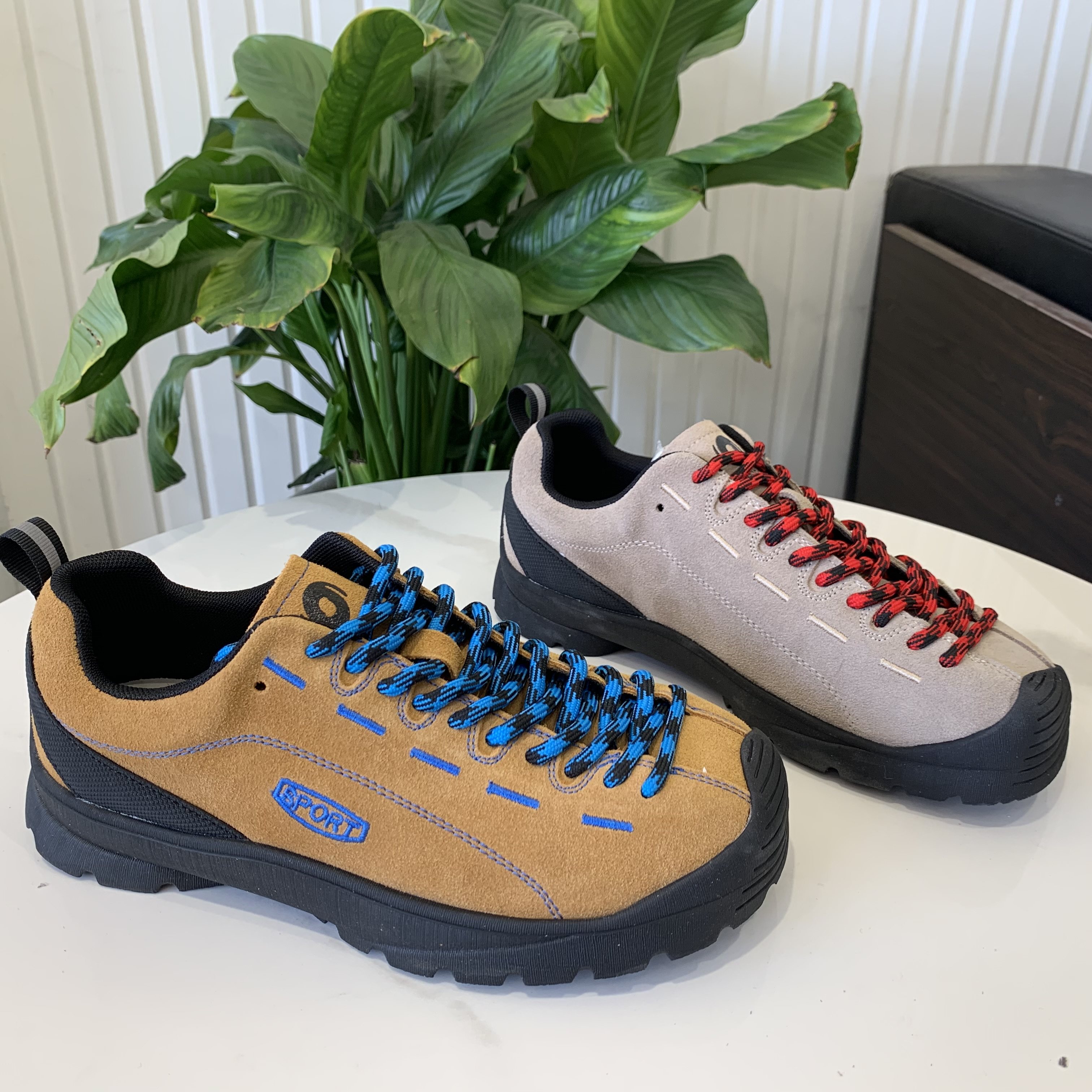 真皮复古系带户外登山鞋女2026春季新款圆头休闲露营耐磨德训鞋潮,女鞋,德训鞋,淘宝优惠券,粉丝福利购,淘宝优惠卷