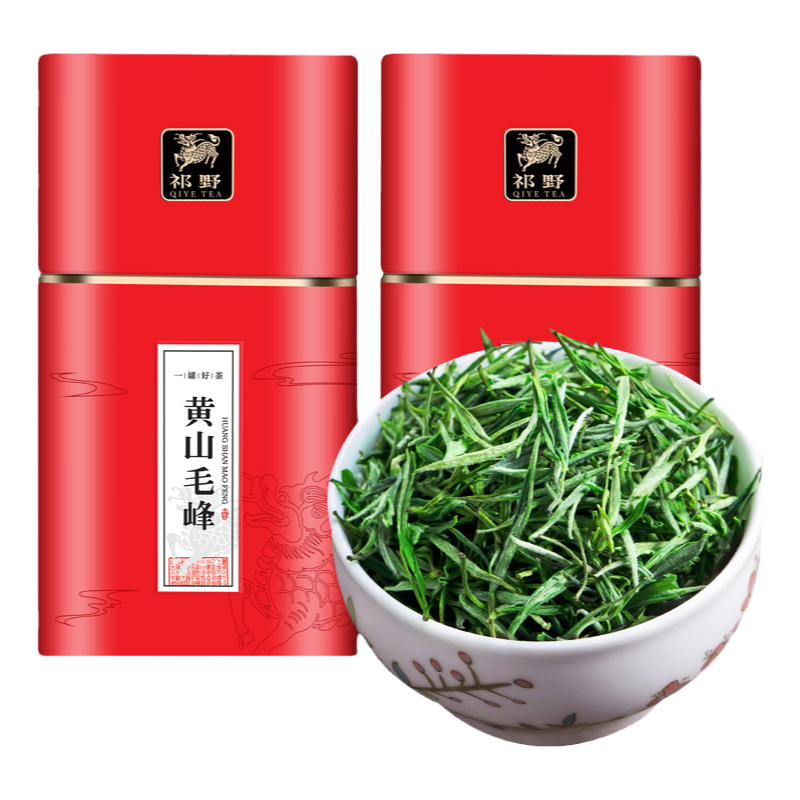 祁野黄山毛峰2025新茶绿茶特级安徽毛尖雨前口粮春茶茶叶自己喝