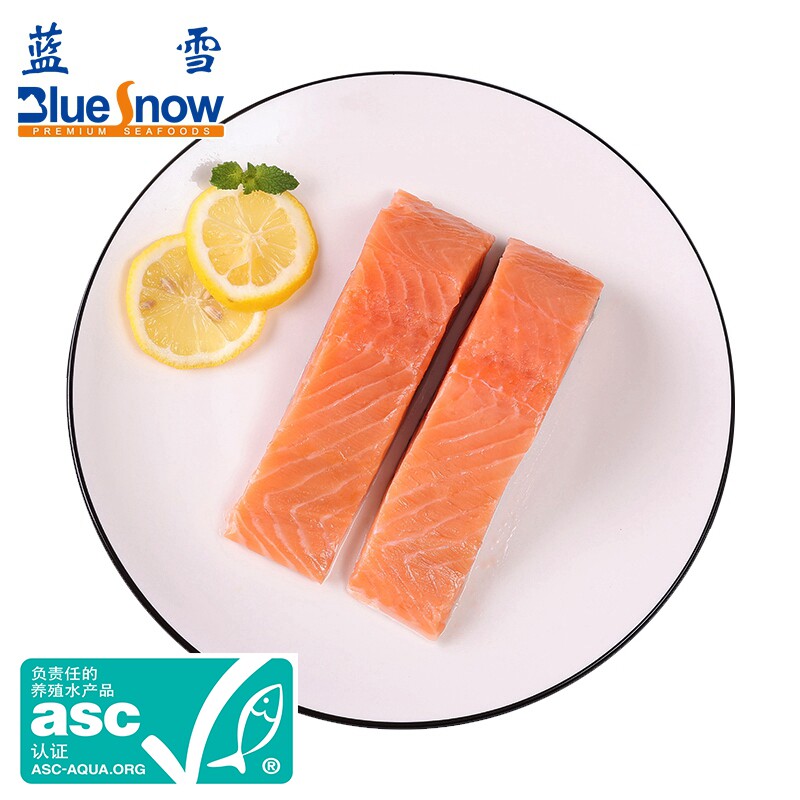 【蓝雪】ASC智利进口三文鱼柳 中段冷冻海鲜水产400g/包共2包属于什么档次？
