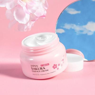 LAIKOU莱蔻樱花精华面霜60g保湿补水滋润护肤品英文包装一件代发