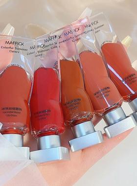 MAFFICK冰块丝绒唇釉雾面哑光口红透明颜料唇釉显白不易沾杯爆品