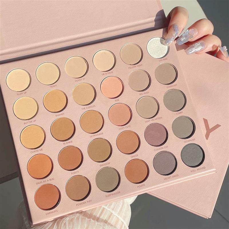 MGL30色全哑光眼影盘大地色烟熏妆亮片ins闪粉学生国货新款,彩妆/香水/美妆工具,眼影,淘宝优惠券,粉丝福利购,淘宝优惠卷