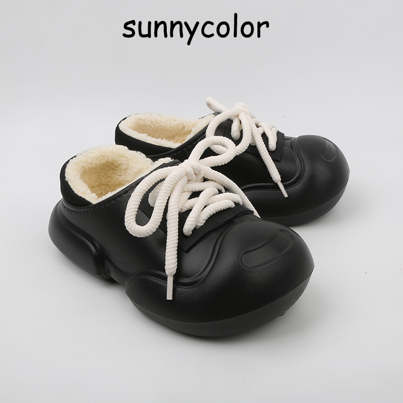 SUNNYCOLOR防水加绒保暖大头棉鞋