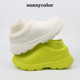 COLOR雨鞋 女冬季 加绒保暖防滑防水鞋 SUNNY 厚底短筒雪地靴男棉鞋