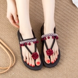 Этническая пляжная обувь, сандалии, нескользящие слайдеры, стиль бохо, этнический стиль, коллекция 2023