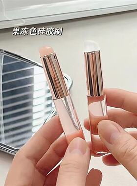 新矽胶唇刷唇口红部圆头