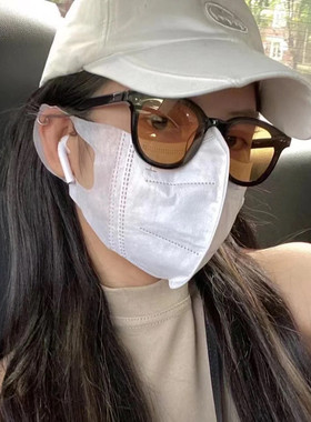 2021新款潮Jennie同款小脸橘黄色复古墨镜男网红黑色太阳镜女高级