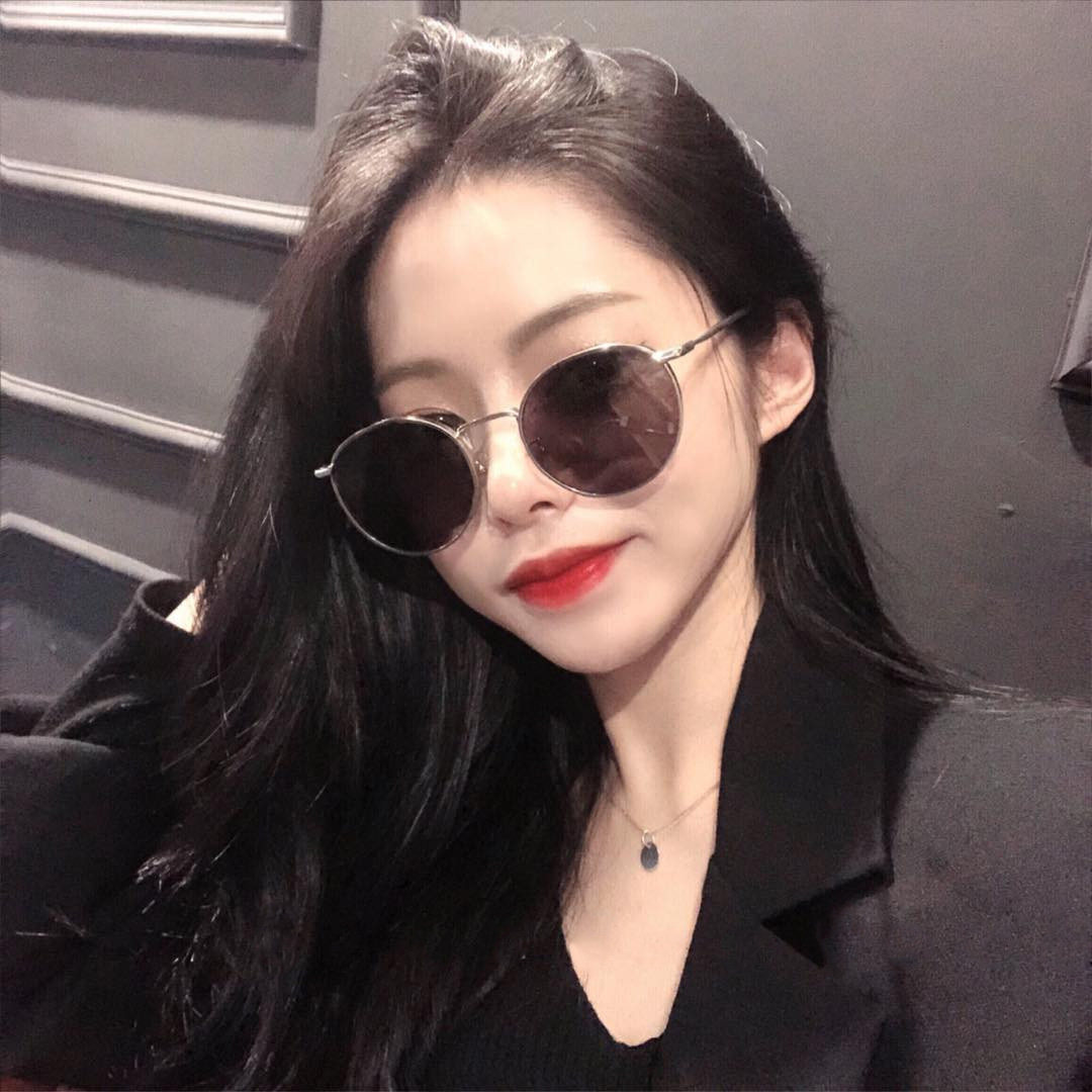 2019新款网红街拍复古太阳镜女圆脸眼镜潮防紫外线韩国金属墨镜男