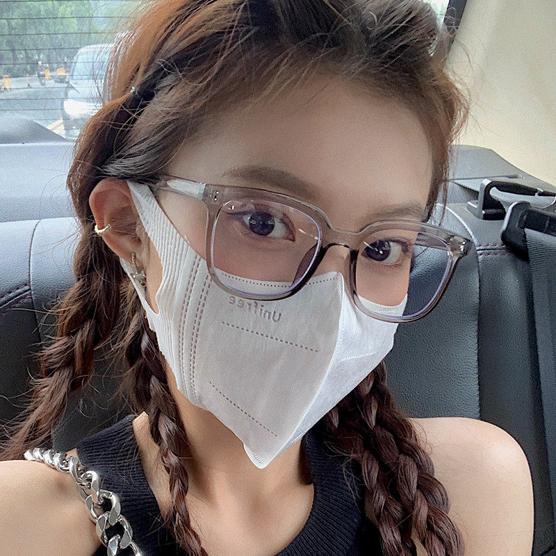 黑框眼镜近视女韩版潮抗蓝光防辐射素颜显瘦眼睛平光镜可配有度数