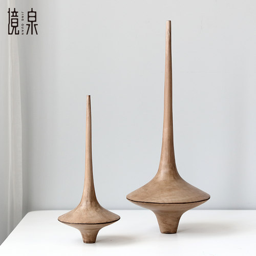 抽象实木雕塑艺术摆件玄关装饰品
