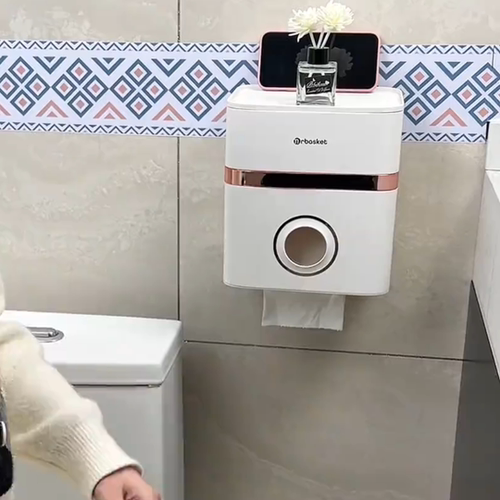 厕所卫生间纸巾盒卫生间抽纸盒免打孔洗手间防水抽纸盒厕所卷纸架