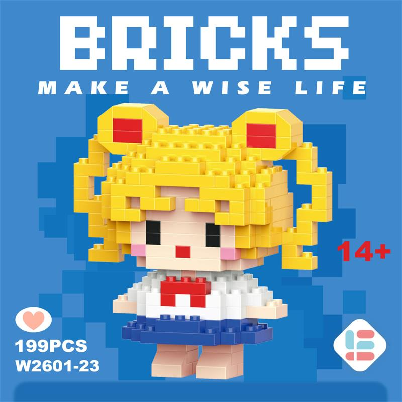 微颗粒益智拼装美少女战士积木月亮兔卡通公仔女孩水冰月儿童礼物,玩具/童车/益智/积木/模型,普通塑料积木,淘宝优惠券,粉丝福利购,淘宝优惠卷