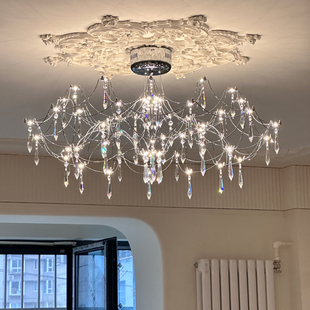 法式轻奢水晶吊灯现代简约餐厅吊灯