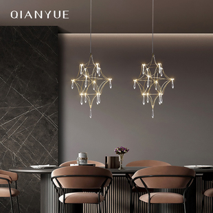 法式 玄关衣帽间单头吊灯 埃及水晶吊灯吧台简约餐厅床头吊灯意式