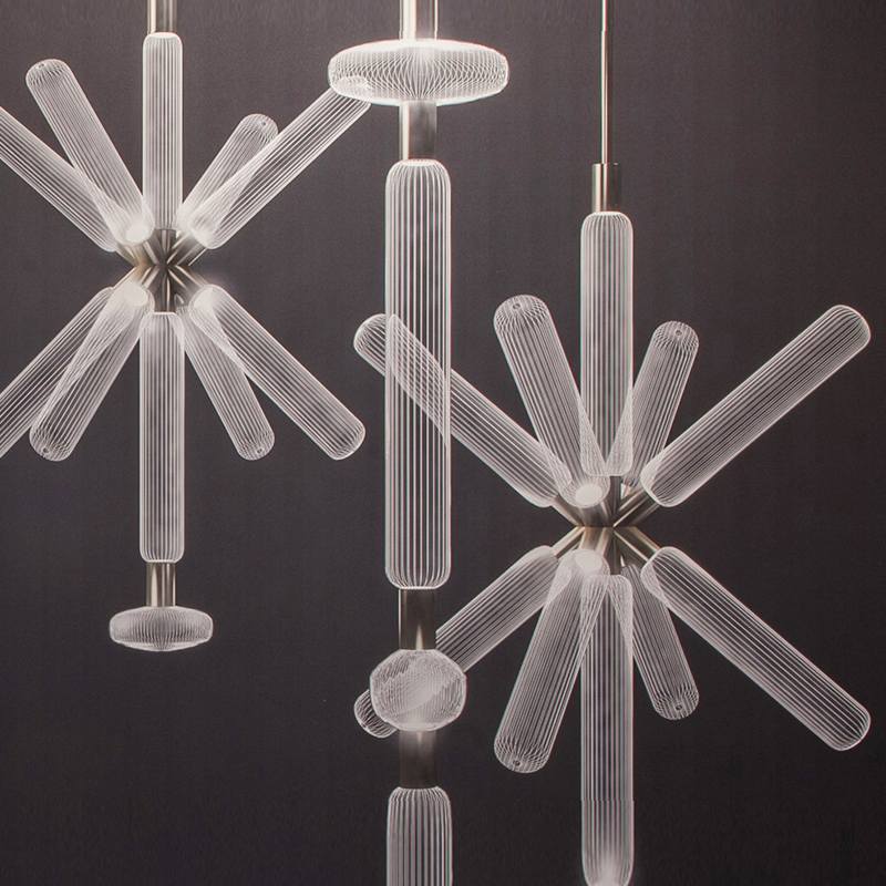 设计师展厅创意艺术玻璃餐厅吊灯