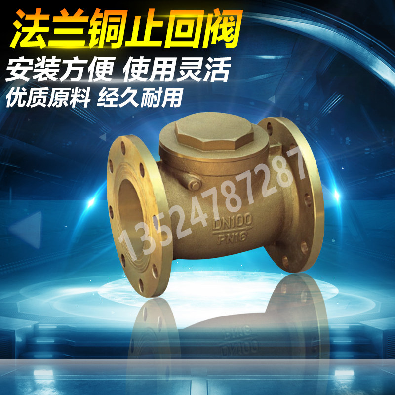 黄铜法兰旋启式止回阀